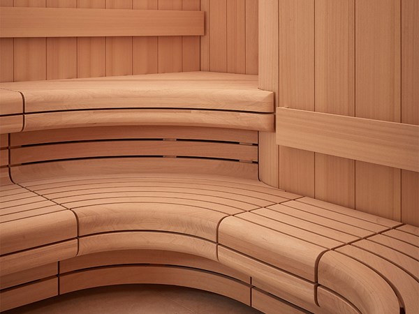 Surrenne sauna featuring 2 different layers