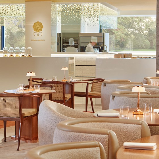 The Berkeley Café with Cédric Grolet counter in the background